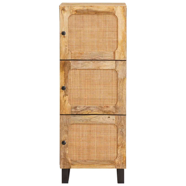 Highboard Braun Mango Massivholz 90x75 cm