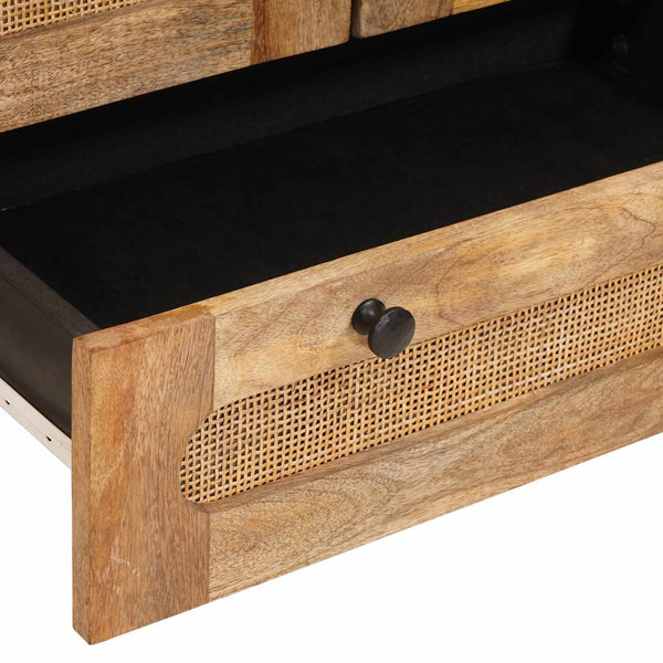 Highboard Braun Mango Massivholz 110cm