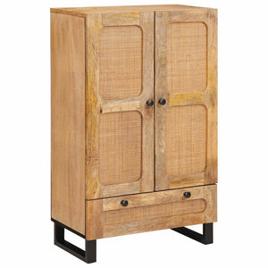 Highboard Braun Mango Massivholz 110cm