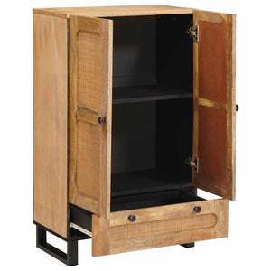 Highboard Braun Mango Massivholz 110cm