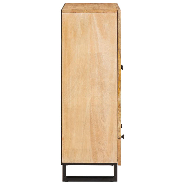 Highboard Braun Mango Massivholz 110cm