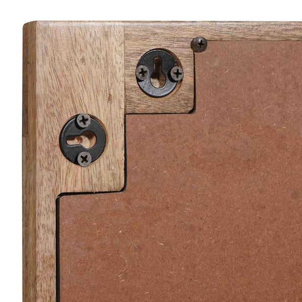 Braun Badezimmerspiegel Mango Massivholz 50x70 cm