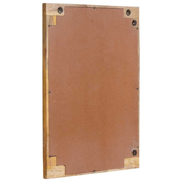 Braun Badezimmerspiegel Mango Massivholz 50x70 cm