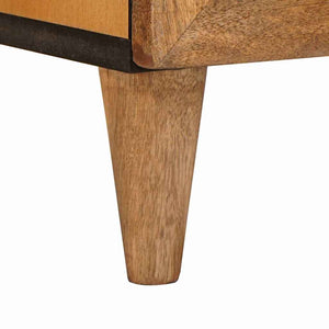 TV-Einheit Hellbraun Mango Massivholz 105cm