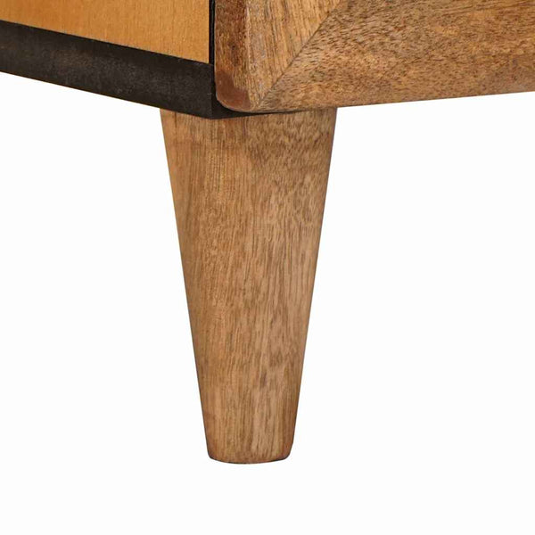 TV-Einheit Hellbraun Mango Massivholz 105cm
