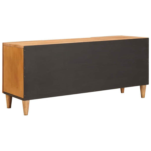 TV-Einheit Hellbraun Mango Massivholz 105cm