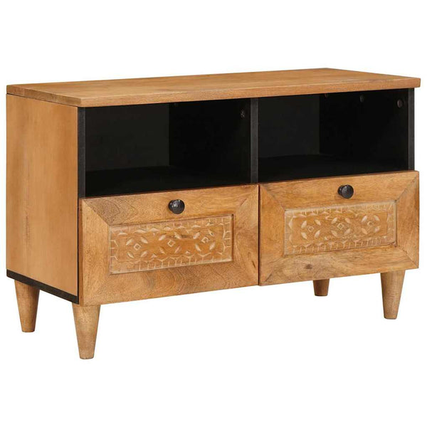 TV-Möbel mit Regal Hellbraun