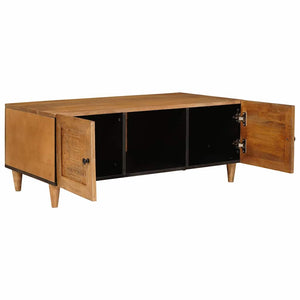 Couchtisch Akazie Massivholz Hellbraun 100x54 cm