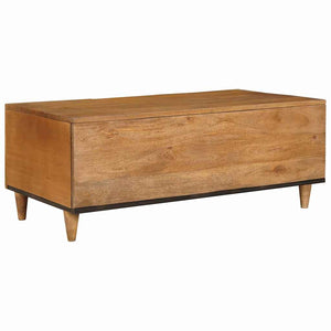 Couchtisch Akazie Massivholz Hellbraun 100x54 cm