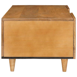 Couchtisch Akazie Massivholz Hellbraun 100x54 cm