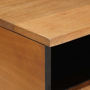 Couchtisch Akazie Massivholz Hellbraun 80x54 cm