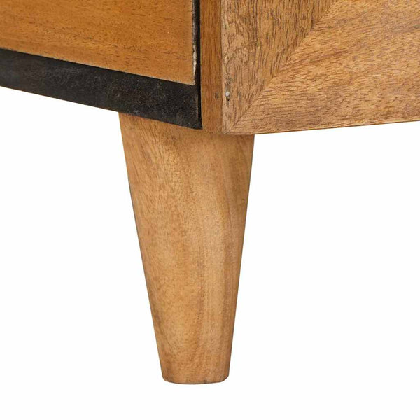 Couchtisch Akazie Massivholz Hellbraun 80x54 cm