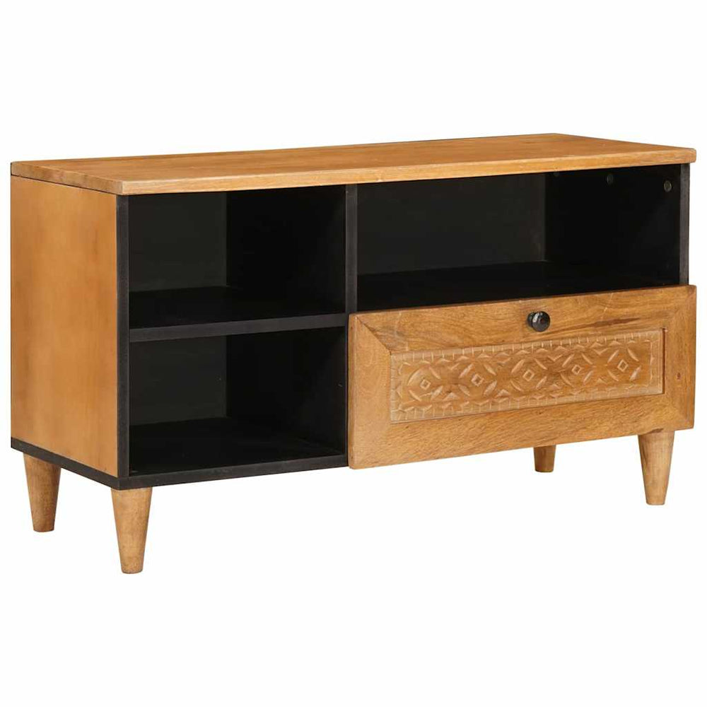 TV-Schrank Hellbraun mit Regal 80cm
