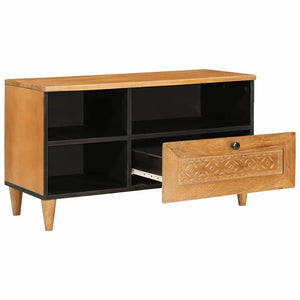 TV-Schrank Hellbraun mit Regal 80cm
