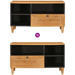 TV-Schrank Hellbraun mit Regal 80cm