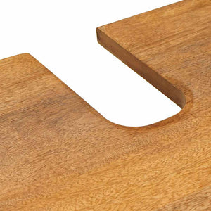 Wandmontierter Badezimmerschrank Hellbraun 62 cm
