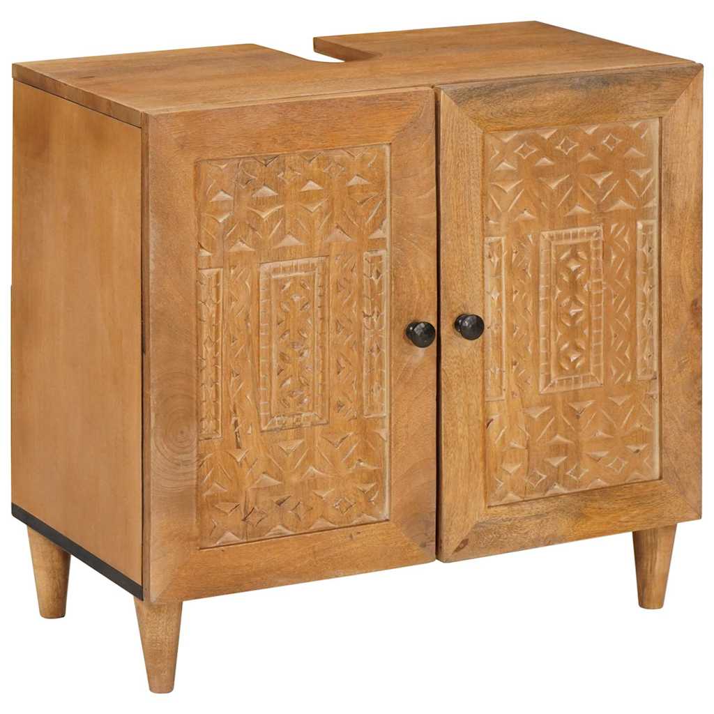 Wandmontierter Badezimmerschrank Hellbraun 62 cm