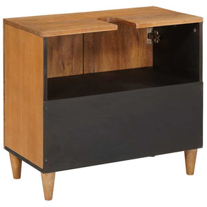 Wandmontierter Badezimmerschrank Hellbraun 62 cm