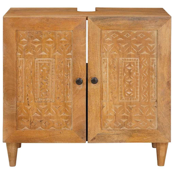 Wandmontierter Badezimmerschrank Hellbraun 62 cm