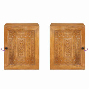 Hellbrauner Badezimmerschrank 38x33x48cm