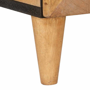 Highboard Hellbraun Massivholz Mango 110 cm