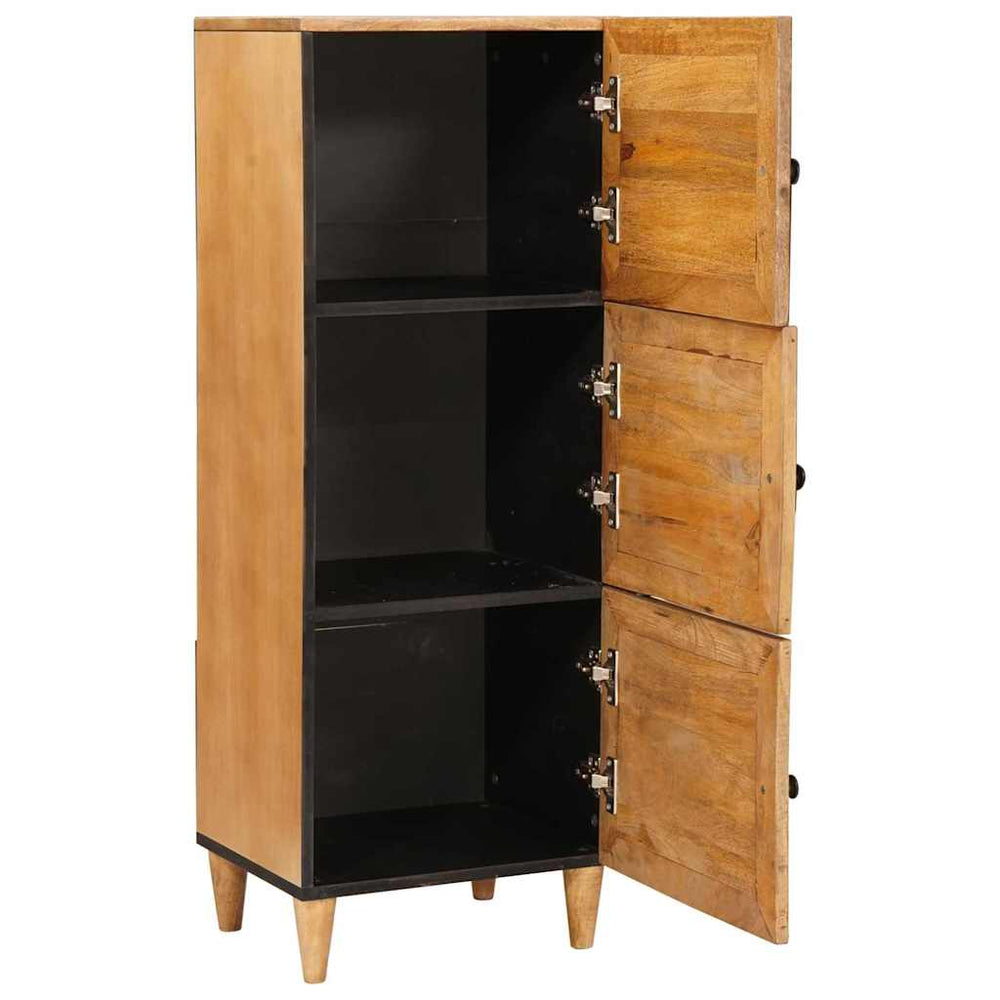 Highboard Hellbraun Massivholz Mango 110 cm