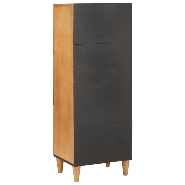 Highboard Hellbraun Massivholz Mango 110 cm