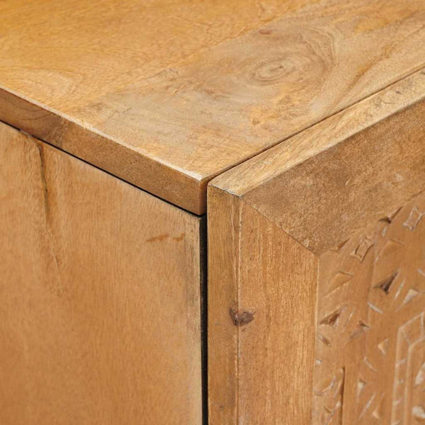 Massivholz Highboard Hellbraun Mango 60x33x100cm