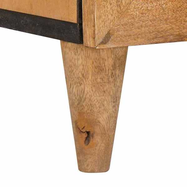 Massivholz Highboard Hellbraun Mango 60x33x100cm