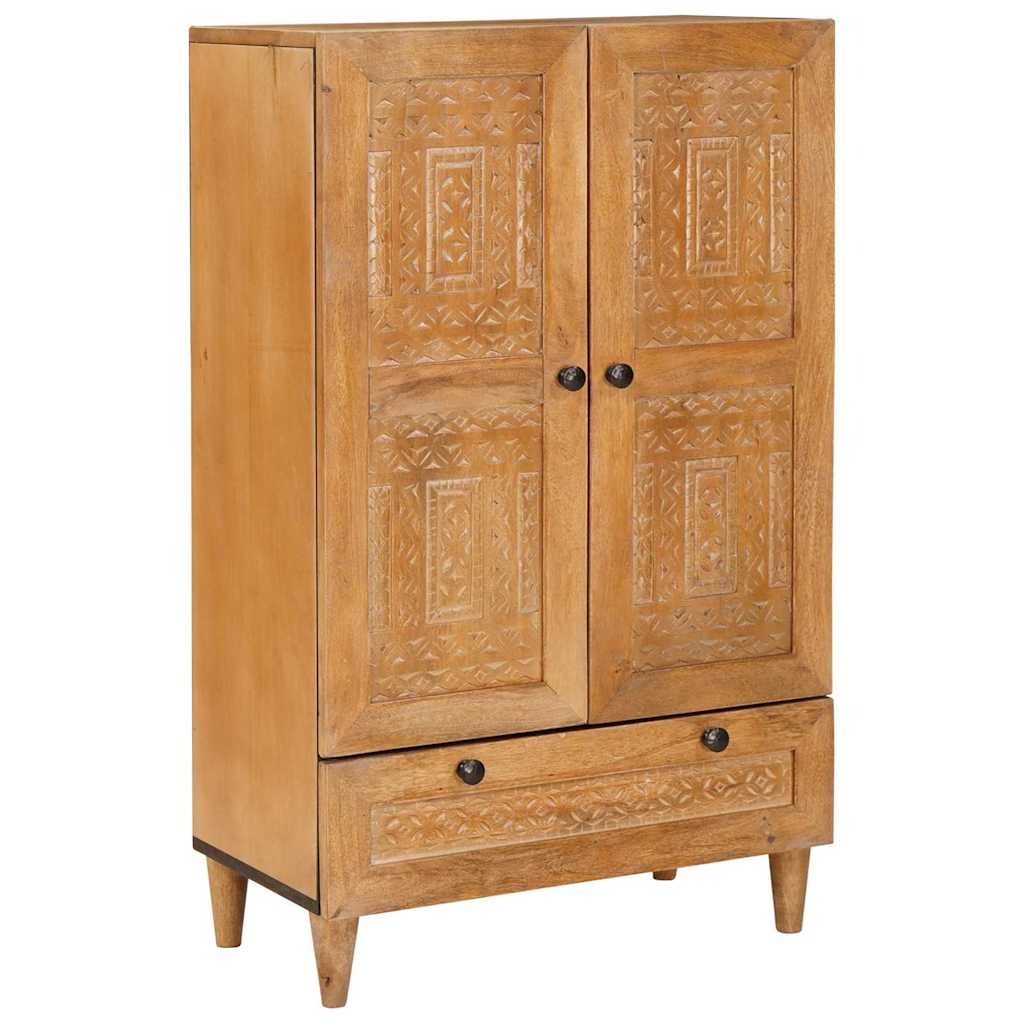 Massivholz Highboard Hellbraun Mango 60x33x100cm