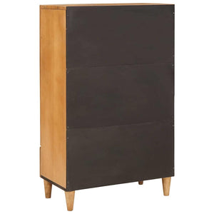 Massivholz Highboard Hellbraun Mango 60x33x100cm