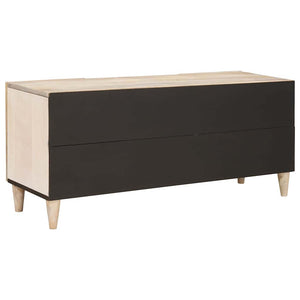 Weißes TV-Regal mit Stauraum 105 cm