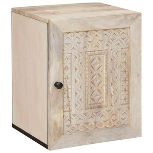 vidaXL Meuble bas de salle de bain avec porte Blanc 38 x 33 x 48 cm Bois d'ingénierie