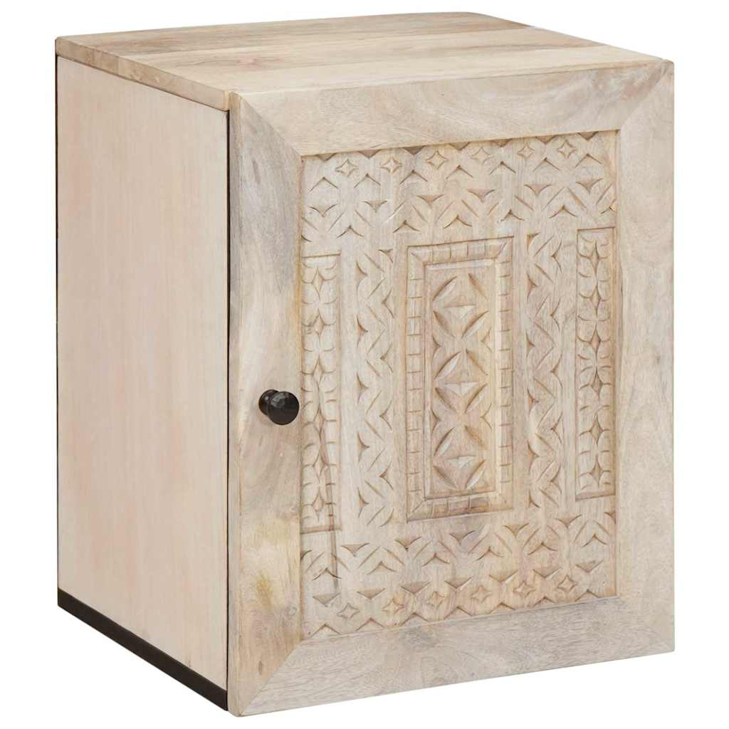 vidaXL Meuble bas de salle de bain avec porte Blanc 38 x 33 x 48 cm Bois d'ingénierie