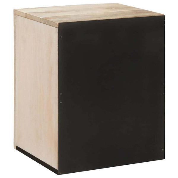 vidaXL Meuble bas de salle de bain avec porte Blanc 38 x 33 x 48 cm Bois d'ingénierie