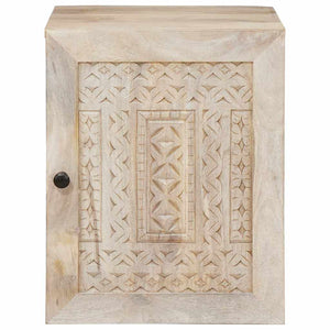 vidaXL Meuble bas de salle de bain avec porte Blanc 38 x 33 x 48 cm Bois d'ingénierie