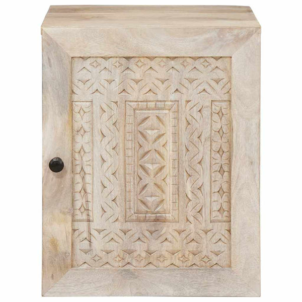 vidaXL Meuble bas de salle de bain avec porte Blanc 38 x 33 x 48 cm Bois d'ingénierie