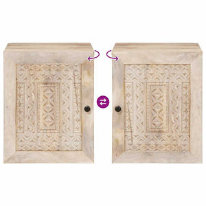 vidaXL Meuble bas de salle de bain avec porte Blanc 38 x 33 x 48 cm Bois d'ingénierie