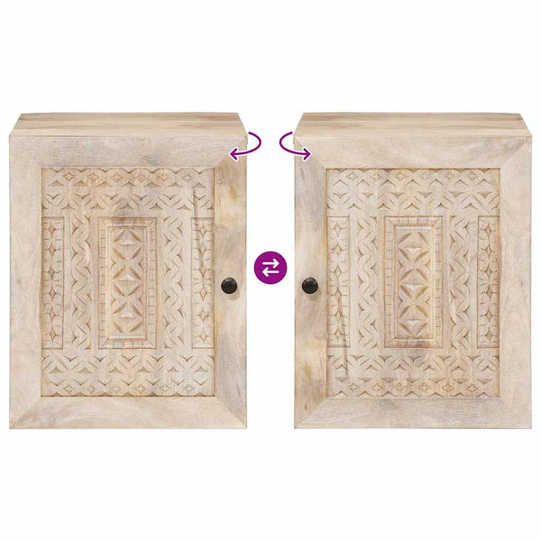 vidaXL Meuble bas de salle de bain avec porte Blanc 38 x 33 x 48 cm Bois d'ingénierie