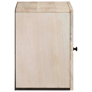 vidaXL Meuble bas de salle de bain avec porte Blanc 38 x 33 x 48 cm Bois d'ingénierie