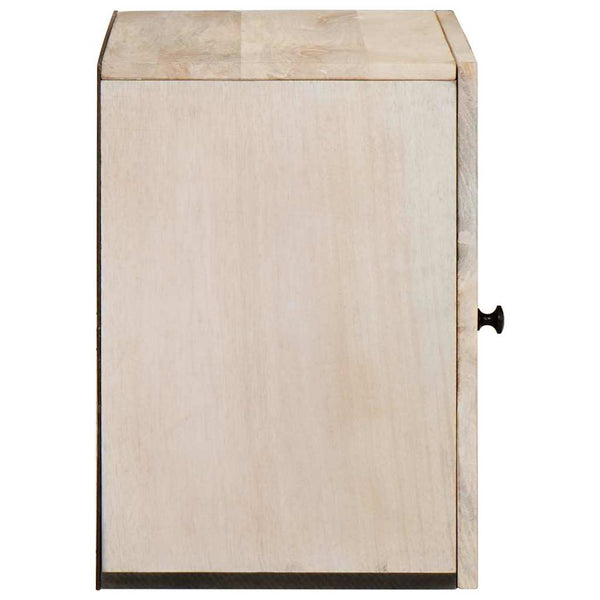 vidaXL Meuble bas de salle de bain avec porte Blanc 38 x 33 x 48 cm Bois d'ingénierie