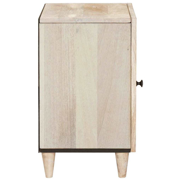 Weißer Badezimmerschrank mit Tür, 38x33x58 cm