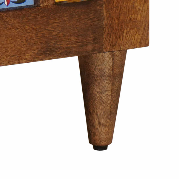 TV-Schrank Walnuss Massivholz Mango 105cm