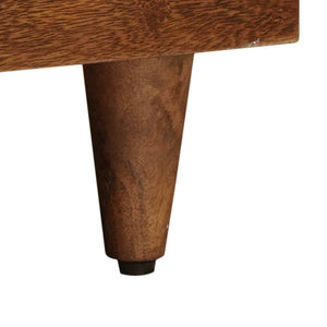 Meuble TV vidaXL avec étagère Noyer 70 x 33 x 46 cm Bois de manguier massif