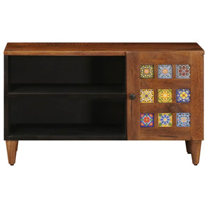 TV-Schrank Walnuss Mango Massivholz 80cm