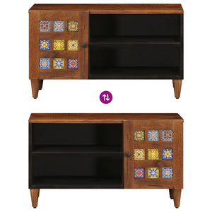 TV-Schrank Walnuss Mango Massivholz 80cm