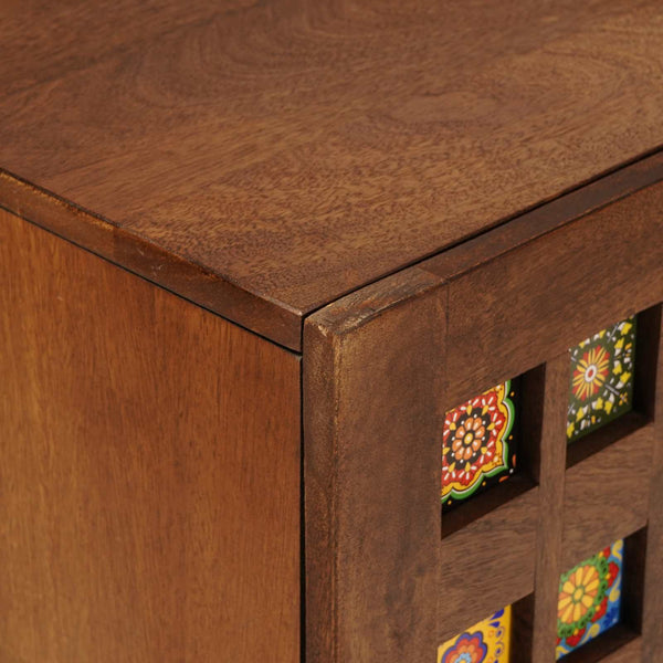 Waschbeckenschrank Walnuss mit Tür