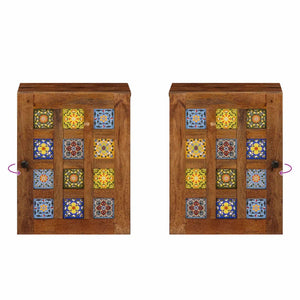 Hängender Badezimmerschrank Walnuss 38x33x48cm