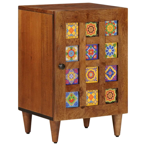 Badezimmerschrank Walnuss mit Tür 38x33x58 cm