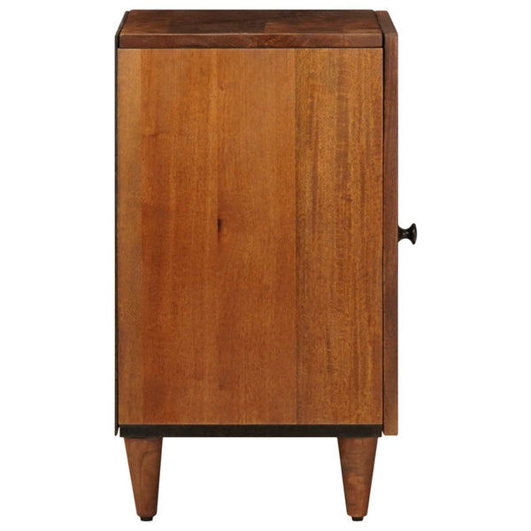Badezimmerschrank Walnuss mit Tür 38x33x58 cm